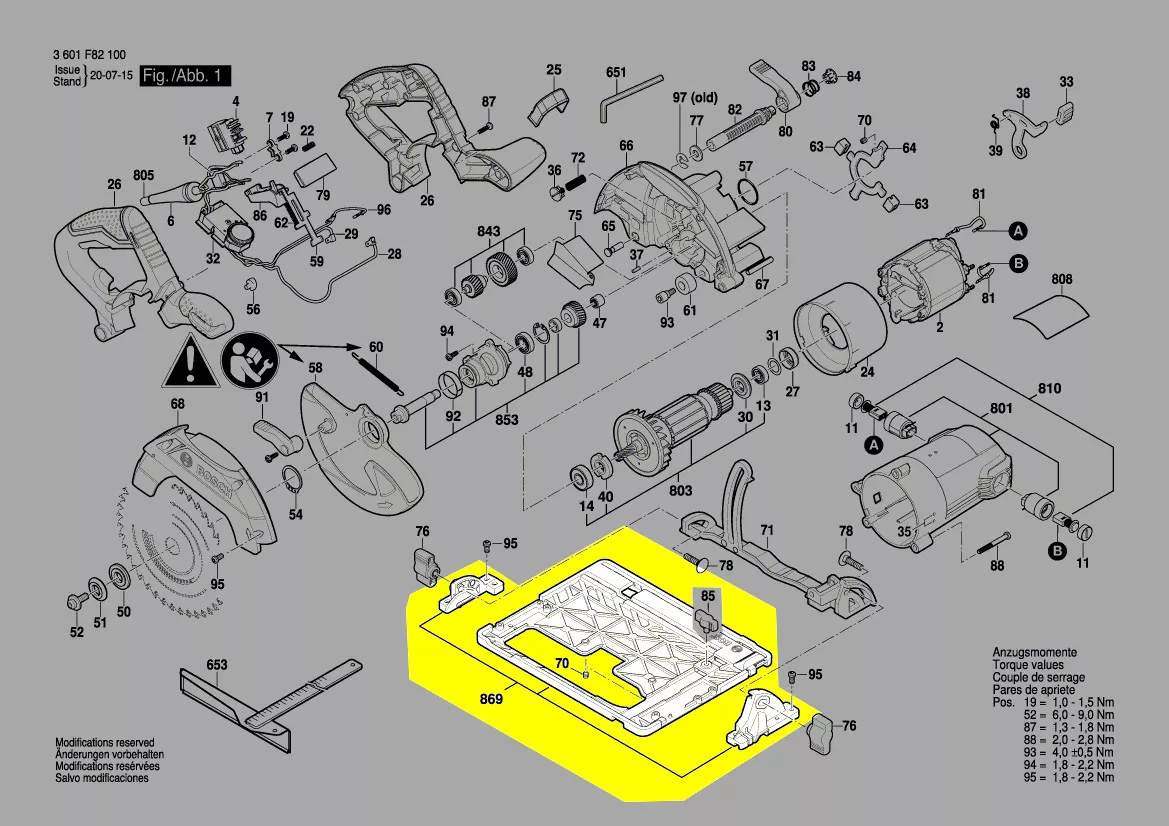 Plaque de base réf. 1 619 P14 109 Bosch